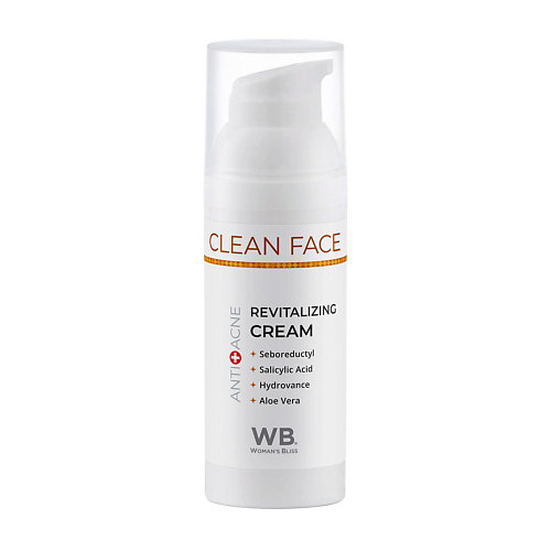 

WOMAN`S BLISS CLEAN FACE Крем восстанавливающий для лица анти-акне 50.0, CLEAN FACE Крем восстанавливающий для лица анти-акне
