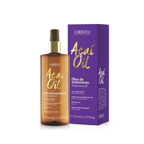 

CADIVEU Масло восстанавливающее Treatment Oil Acai Oil 110, Масло восстанавливающее Treatment Oil Acai Oil