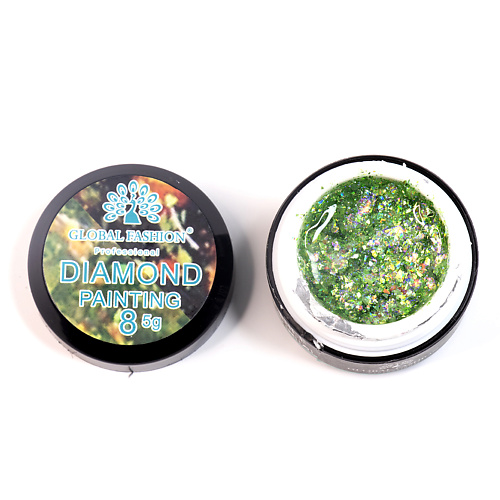 

GLOBAL FASHION Глиттер гель New Diamond painting gel 02, Глиттер гель New Diamond painting gel 02