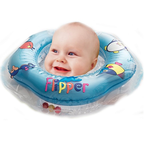 Купание ребенка  Лэтуаль ROXY KIDS Надувной круг на шею для купания малышей Flipper