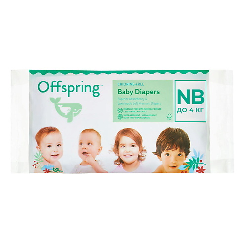 

OFFSPRING Подгузники, Travel pack, NB 2-4 кг 3.0, Подгузники, Travel pack, NB 2-4 кг