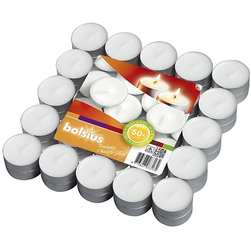 

BOLSIUS Свечи чайные Bolsius Classic белые, Свечи чайные Bolsius Classic белые