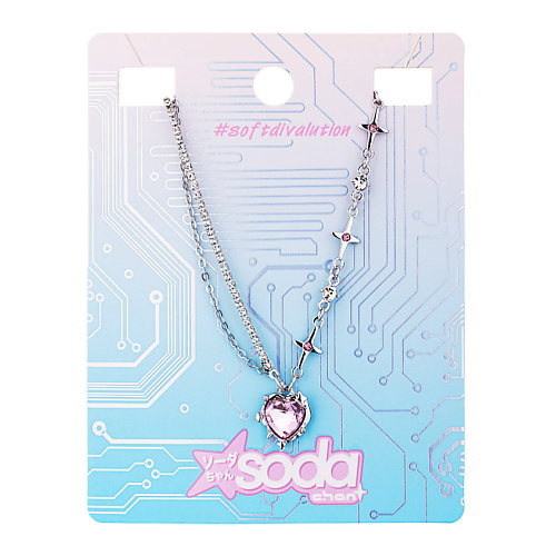 

SODA Chan Ожерелье Pink Heart And Stars #softdivalution, Chan Ожерелье Pink Heart And Stars #softdivalution