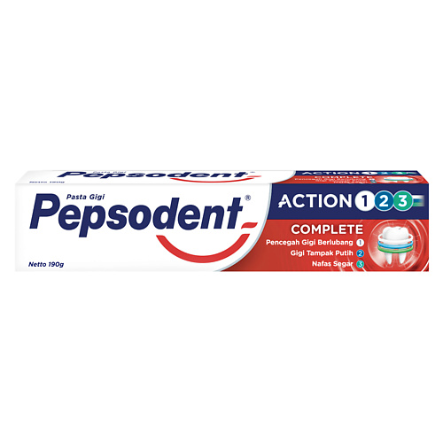 

PEPSODENT Зубная паста ACTION 123 Тройное действие 190, Зубная паста ACTION 123 Тройное действие