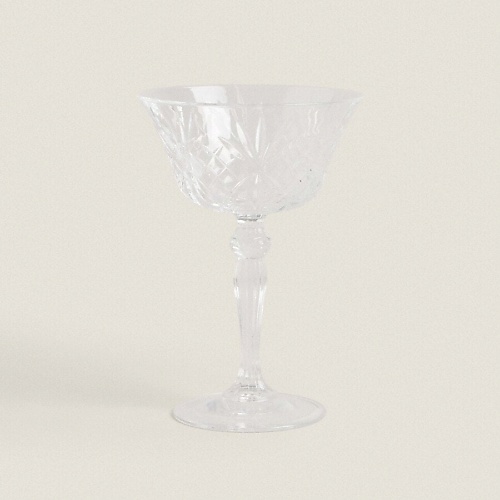 

ZARA HOME Граненый хрустальный бокал для коктейля, Граненый хрустальный бокал для коктейля