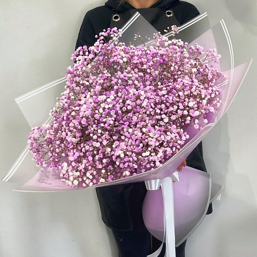 

WISTERIA Гранд букет из 11 веток фиолетовой гипсофилы, Гранд букет из 11 веток фиолетовой гипсофилы