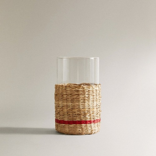 

ZARA HOME Стакан с ротанговым декором, Стакан с ротанговым декором
