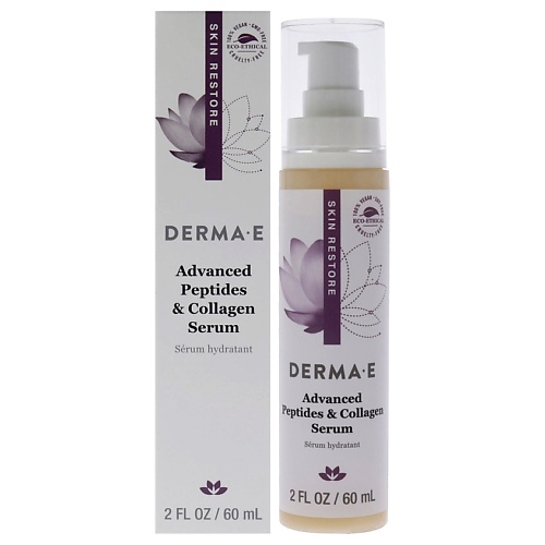 

DERMA-E Сыворотка для лица с пептидами Advanced Peptides And Collagen Serum 60, Сыворотка для лица с пептидами Advanced Peptides And Collagen Serum