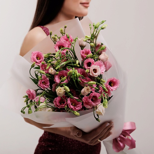

БУКЕТНАЯ ЛАВКА 9 Розовых Эустом, 9 Розовых Эустом