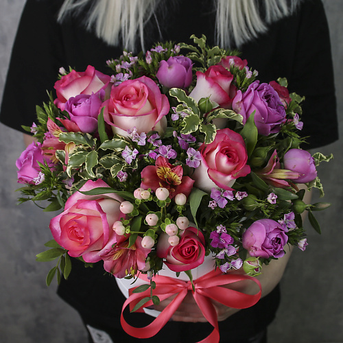 

FLORPRO Коробка с цветами «Розовые сны», Коробка с цветами «Розовые сны»