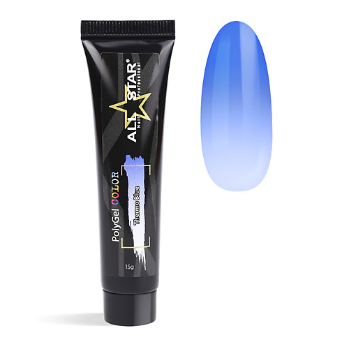 

ALL STAR PROFESSIONAL PolyGel Thermo "Azure" для моделирования и укрепления ногтей, PolyGel Thermo "Azure" для моделирования и укрепления ногтей