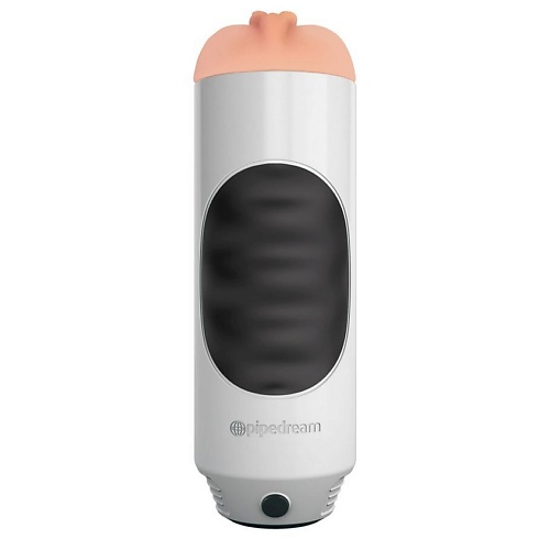 Вибромастурбатор-вагина с мягкой тубе Pipedream Extreme Toyz Mega Grip Vibrating Stroker