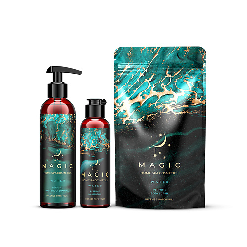 

PURE BASES SPA Бокс подарочный magic water incense patchouly шампунь,скраб,масло, SPA Бокс подарочный magic water incense patchouly шампунь,скраб,масло