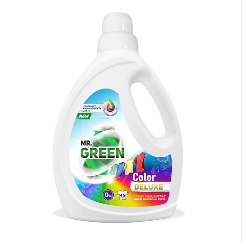 

MR.GREEN Гель для стирки цветного белья Color Deluxe 1500.0, Гель для стирки цветного белья Color Deluxe