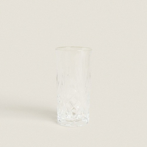 

ZARA HOME Высокий стакан с рельефным дизайном, Высокий стакан с рельефным дизайном