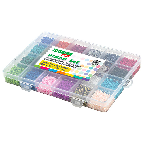 

BRAUBERG Набор BEADS SET для творчества, рукоделия и создания украшений, KIDS, Набор BEADS SET для творчества, рукоделия и создания украшений, KIDS