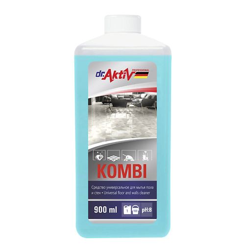 

DR.AKTIV PROFESSIONAL Универсальное средство для мытья полов и стен KOMBI 900.0, Универсальное средство для мытья полов и стен KOMBI