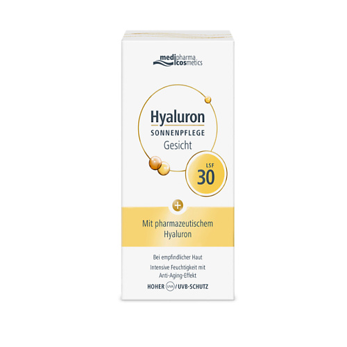 

MEDIPHARMA COSMETICS Солнцезащитный крем для лица SPF 30 Hyaluron 50, Солнцезащитный крем для лица SPF 30 Hyaluron