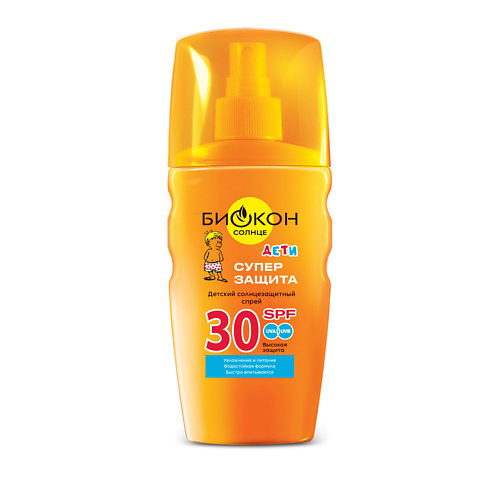 

БИОКОН Детский солнцезащитный спрей SPF 30 160.0, Детский солнцезащитный спрей SPF 30