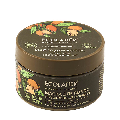 

ECOLATIER Ecolatier GREEN Маска для волос Глубокое восстановление ORGANIC ARGANA 250.0, Ecolatier GREEN Маска для волос Глубокое восстановление ORGANIC ARGANA