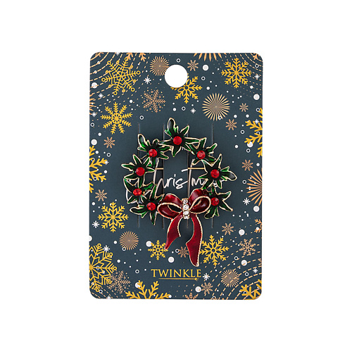 

TWINKLE Брошь CHRISTMAS WREATH, Брошь CHRISTMAS WREATH