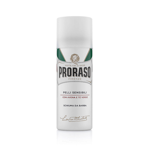 PRORASO Пена для бритья для чувствительной кожи с зеленым чаем и овсом 50.0