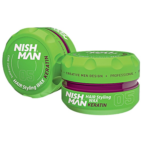 Воск для укладки волос NISHMAN Воск для волос 05 KERATIN Лесные ягоды