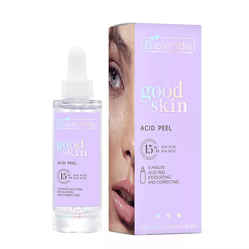 

BIELENDA Смываемая кислотная сыворотка с AHA+PHA кислотами GOOD SKIN ACID PEEL 30.0, Смываемая кислотная сыворотка с AHA+PHA кислотами GOOD SKIN ACID PEEL