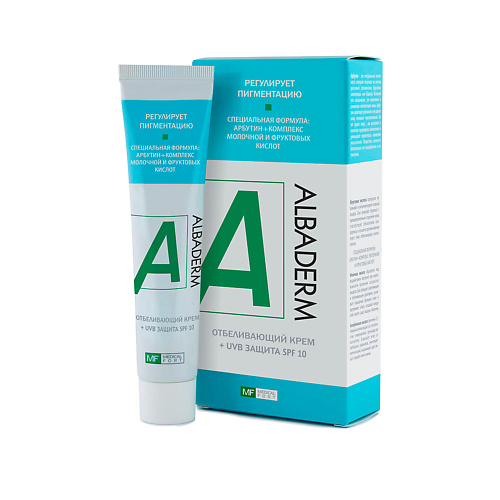 

MEDICALFORT Отбеливающий крем Albaderm с UVB защитой 45.0, Отбеливающий крем Albaderm с UVB защитой