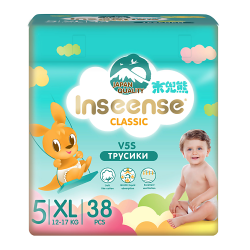 

INSEENSE Трусики-подгузники Classic V5S размер XL 12-17 кг 38.0, Трусики-подгузники Classic V5S размер XL 12-17 кг