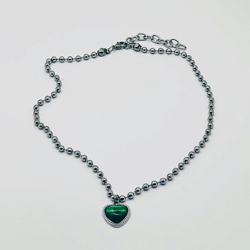 

BOCCIOLO Колье HEART MALACHITE, Колье HEART MALACHITE