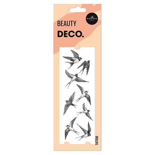 

DECO. Татуировка для тела WATERCOLOR STORY by Miami tattoos переводная Swallows, Татуировка для тела WATERCOLOR STORY by Miami tattoos переводная Swallows