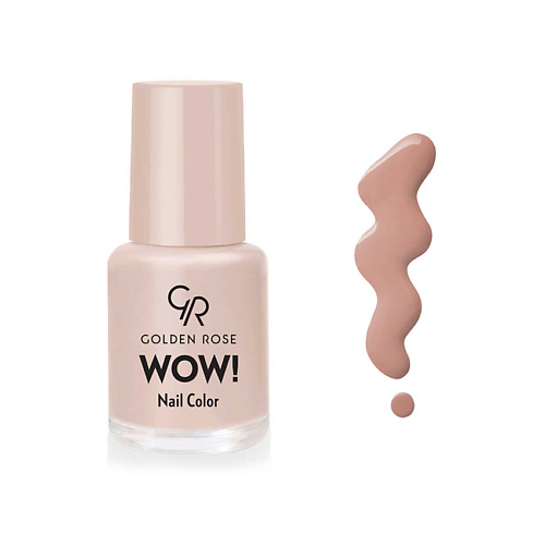 GOLDEN ROSE Лак для ногтей WOW! Nail Color Clear 6