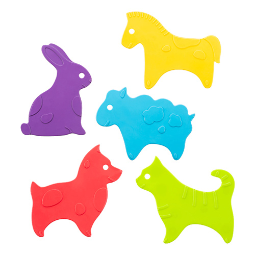 Купание ребенка ROXY KIDS Антискользящие мини-коврики для ванны Серия ANIMALS