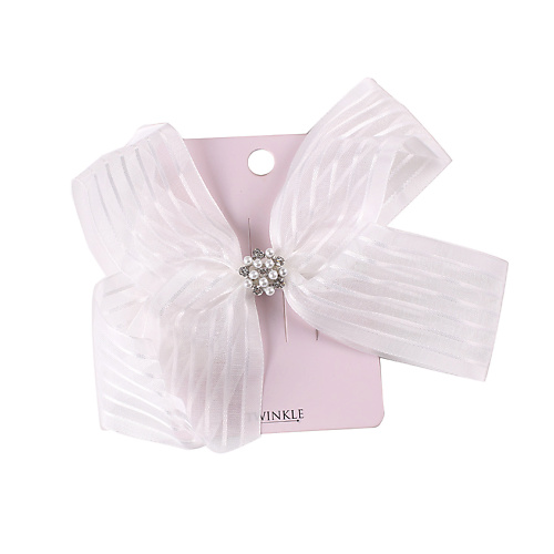 

TWINKLE Заколка для волос для детей BACK TO SCHOOL бант White Bow, Заколка для волос для детей BACK TO SCHOOL бант White Bow