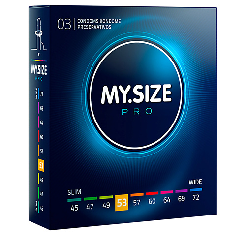 MYSIZE Презервативы ультратонкие, размер 53