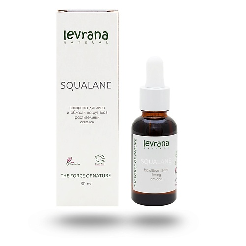 

LEVRANA Сыворотка для лица и области вокруг глаз Squalane Facial & Eye Serum, Сыворотка для лица и области вокруг глаз Squalane Facial & Eye Serum