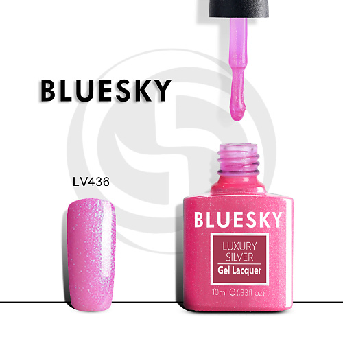 

BLUESKY Гель-лак Luxury Silver LV443, Гель-лак Luxury Silver LV443