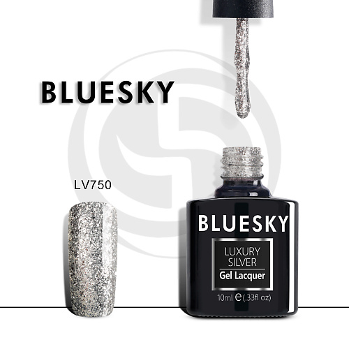 

BLUESKY Гель-лак Luxury Silver LV752, Гель-лак Luxury Silver LV752