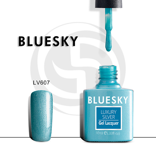 

BLUESKY Гель-лак Luxury Silver LV610, Гель-лак Luxury Silver LV610