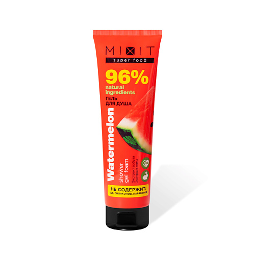 MIXIT Гель для душа освежающий Арбуз и мята SUPER FOOD 233₽