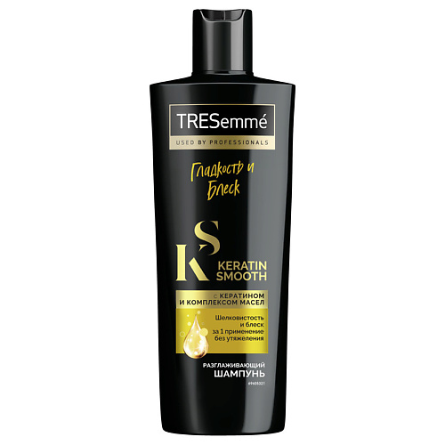 

TRESEMMEE Шампунь разглаживающий гладкость и блеск Keratin Smooth, E Шампунь разглаживающий гладкость и блеск Keratin Smooth