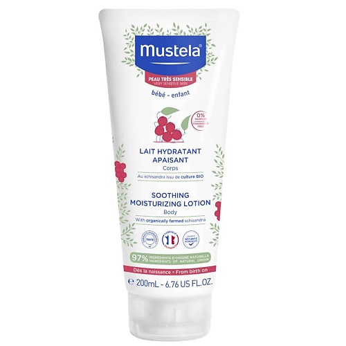 

MUSTELA Увлажняющее успокаивающее молочко для тела 200.0, Увлажняющее успокаивающее молочко для тела