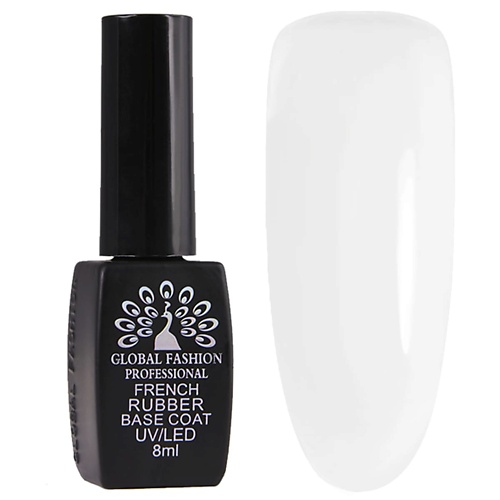 

GLOBAL FASHION Молочная френч база для гель-лака Milk Rubber Base Coat French, Молочная френч база для гель-лака Milk Rubber Base Coat French