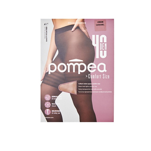 POMPEA Колготки COMFORT SIZE 40 den creme caramel