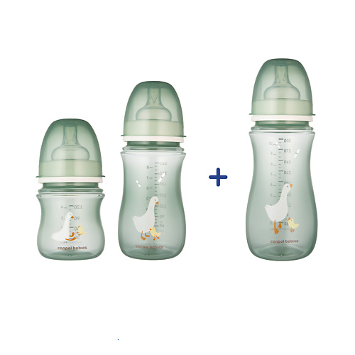 

CANPOL BABIES Набор антиколиковых бутылочек GOOSE, Набор антиколиковых бутылочек GOOSE