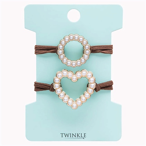 

TWINKLE Резинки для волос CIRCLE AND HEART, Резинки для волос CIRCLE AND HEART