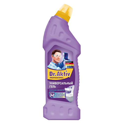 

DR.AKTIV PROFESSIONAL Универсальное чистящее средство для туалета и ванной, отбеливатель 750.0, Универсальное чистящее средство для туалета и ванной, отбеливатель
