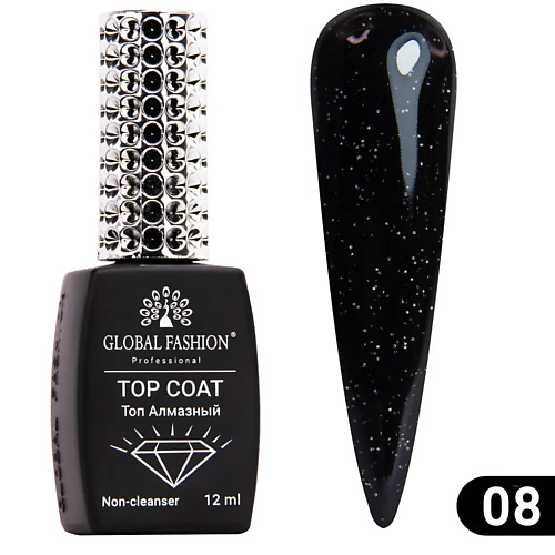 

GLOBAL FASHION Топ с глиттером Galaxy Top Coat 01, Топ с глиттером Galaxy Top Coat 01