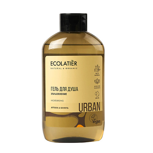 Гель для душа ECOLATIER Гель для душа Увлажнение аргана & ваниль